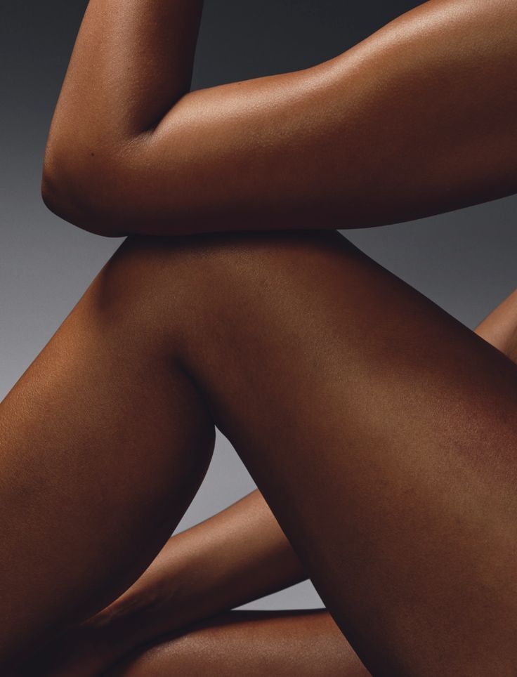 Natural skin texture in warm light