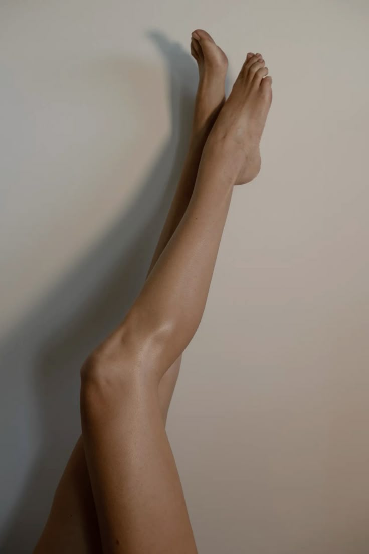 Natural skin and legs in soft light